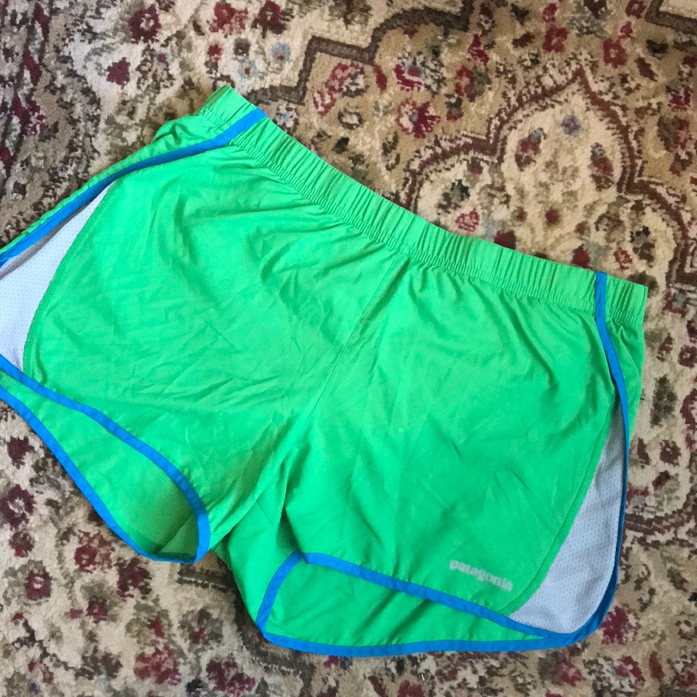 Green Patagonia Running Shorts